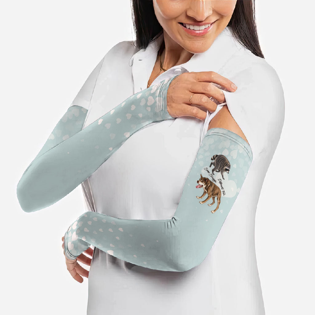 Jimothy The Raccoon And Dogs Arm Sleeves Different Species Same Build Inspirational Heart