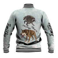 Jimothy The Raccoon And Dogs Baseball Jacket Different Species Same Build Inspirational Heart