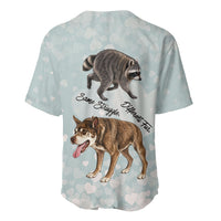 Jimothy The Raccoon And Dogs Baseball Jersey Different Species Same Build Inspirational Heart