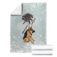 Jimothy The Raccoon And Dogs Blanket Different Species Same Build Inspirational Heart