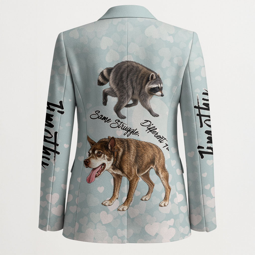Jimothy The Raccoon And Dogs Blazer Different Species Same Build Inspirational Heart