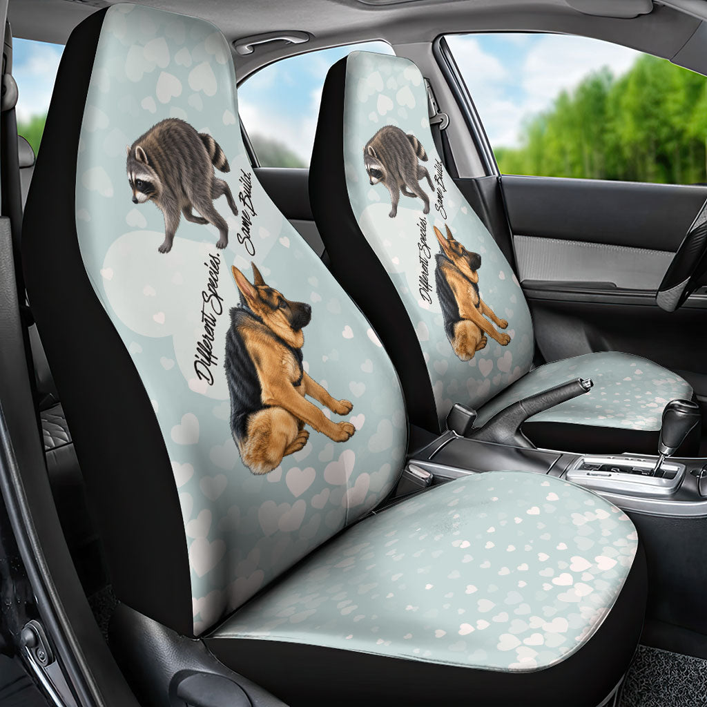 Jimothy The Raccoon And Dogs Car Seat Cover Different Species Same Build Inspirational Heart