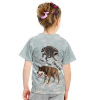 Jimothy The Raccoon And Dogs Kid T Shirt Different Species Same Build Inspirational Heart
