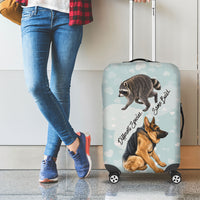 Jimothy The Raccoon And Dogs Luggage Cover Different Species Same Build Inspirational Heart