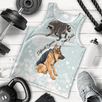 Jimothy The Raccoon And Dogs Men Tank Top Different Species Same Build Inspirational Heart