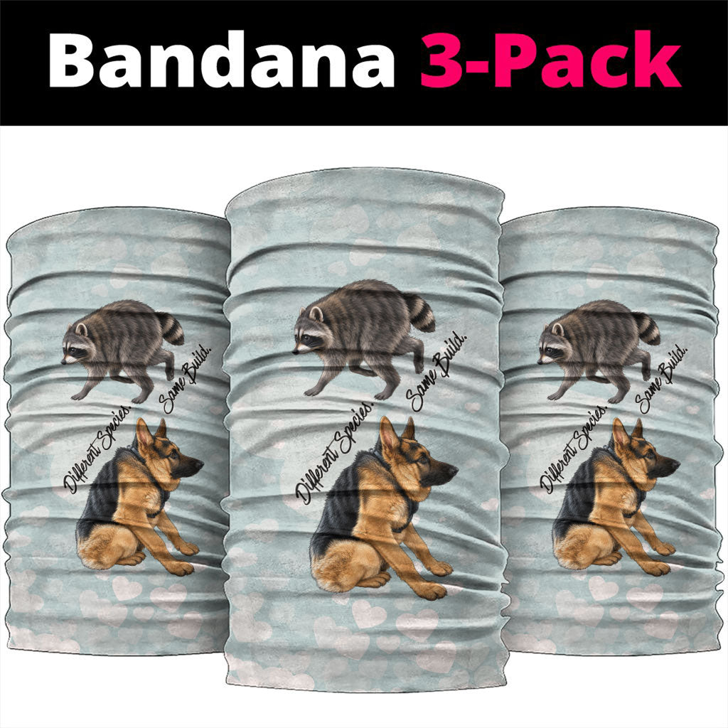 Jimothy The Raccoon And Dogs Neck Gaiter Different Species Same Build Inspirational Heart