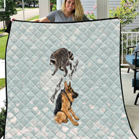 Jimothy The Raccoon And Dogs Quilt Different Species Same Build Inspirational Heart
