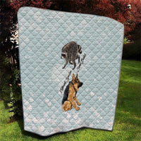 Jimothy The Raccoon And Dogs Quilt Different Species Same Build Inspirational Heart