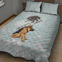 Jimothy The Raccoon And Dogs Quilt Bed Set Different Species Same Build Inspirational Heart