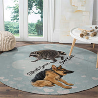 Jimothy The Raccoon And Dogs Round Carpet Different Species Same Build Inspirational Heart