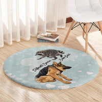 Jimothy The Raccoon And Dogs Round Carpet Different Species Same Build Inspirational Heart