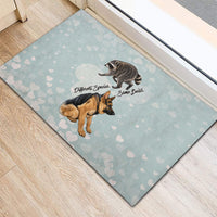 Jimothy The Raccoon And Dogs Rubber Doormat Different Species Same Build Inspirational Heart