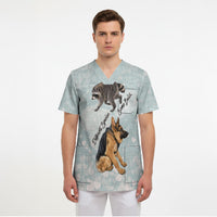 Jimothy The Raccoon And Dogs Scrub Top Different Species Same Build Inspirational Heart