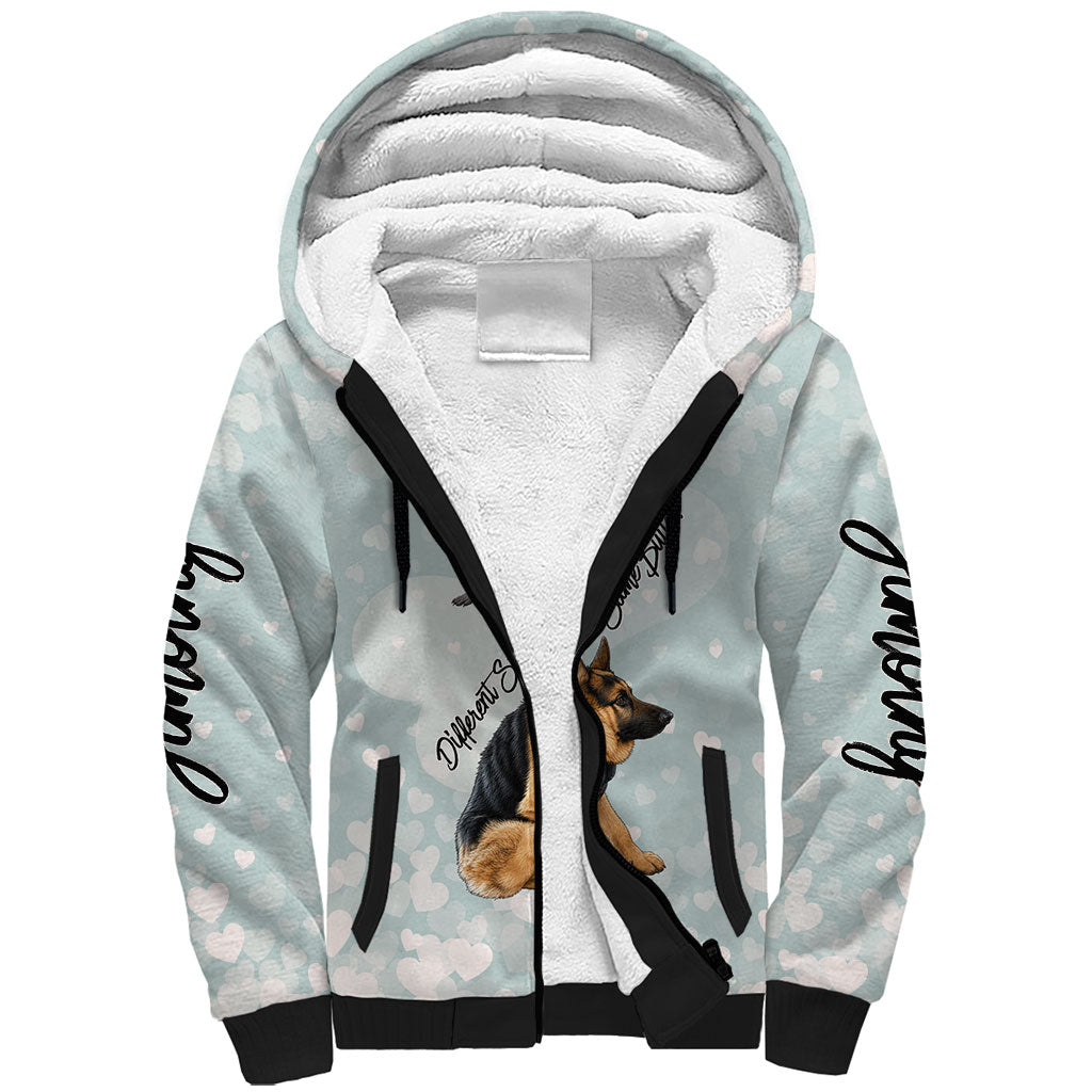 Jimothy The Raccoon And Dogs Sherpa Hoodie Different Species Same Build Inspirational Heart