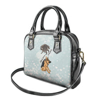 Jimothy The Raccoon And Dogs Shoulder Handbag Different Species Same Build Inspirational Heart