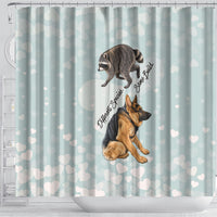 Jimothy The Raccoon And Dogs Shower Curtain Different Species Same Build Inspirational Heart