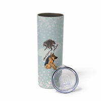 Jimothy The Raccoon And Dogs Skinny Tumbler Different Species Same Build Inspirational Heart
