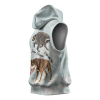 Jimothy The Raccoon And Dogs Sleeveless Hoodie Different Species Same Build Inspirational Heart