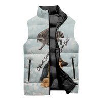 Jimothy The Raccoon And Dogs Sleeveless Puffer Jacket Different Species Same Build Inspirational Heart