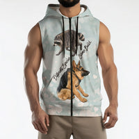 Jimothy The Raccoon And Dogs Sleeveless Zip Hoodie Different Species Same Build Inspirational Heart