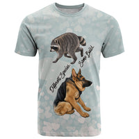 Jimothy The Raccoon And Dogs T Shirt Different Species Same Build Inspirational Heart