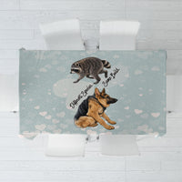 Jimothy The Raccoon And Dogs Tablecloth Different Species Same Build Inspirational Heart
