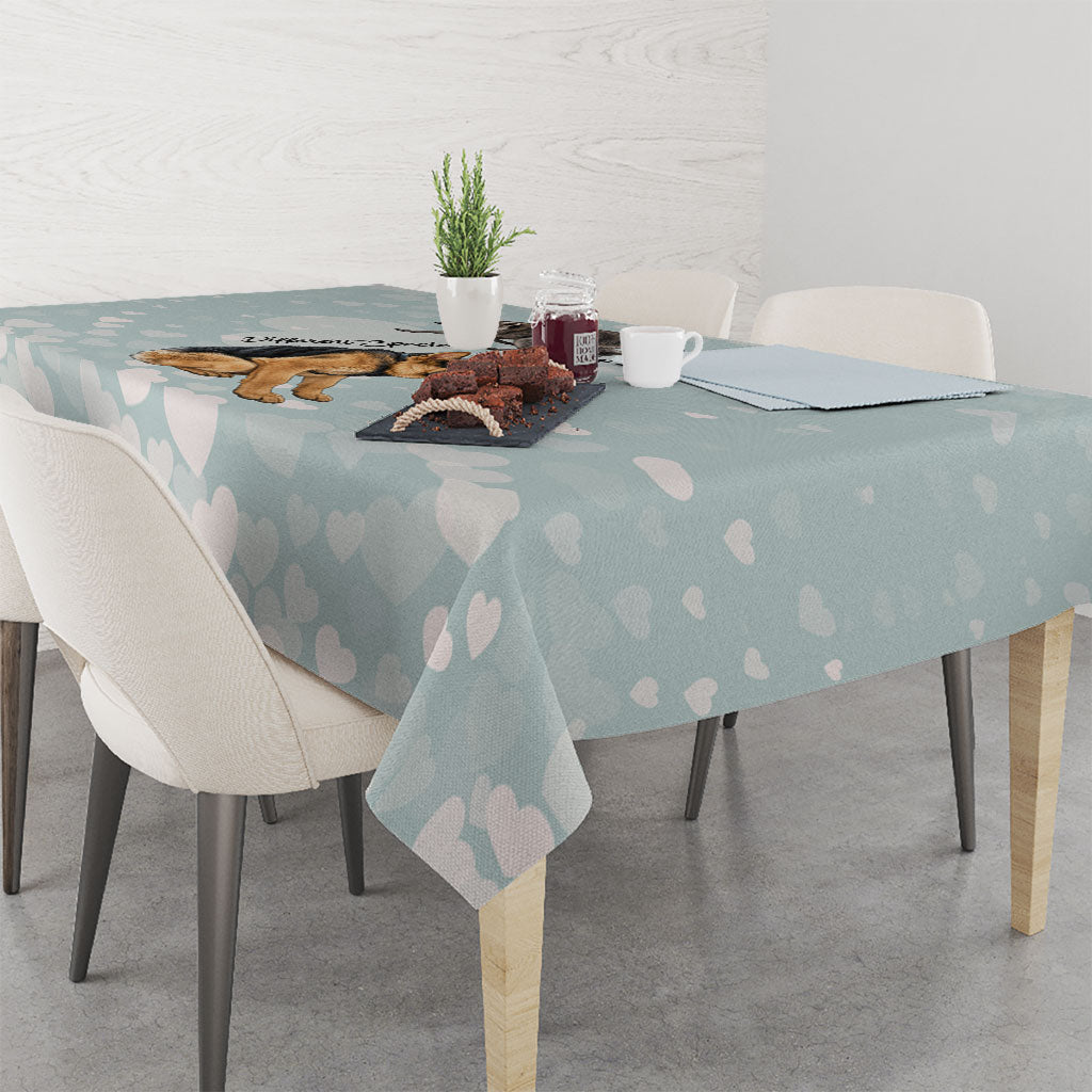 Jimothy The Raccoon And Dogs Tablecloth Different Species Same Build Inspirational Heart