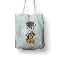 Jimothy The Raccoon And Dogs Tote Bag Different Species Same Build Inspirational Heart
