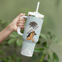 Jimothy The Raccoon And Dogs Tumbler With Handle Different Species Same Build Inspirational Heart