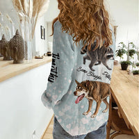 Jimothy The Raccoon And Dogs Women Casual Shirt Different Species Same Build Inspirational Heart