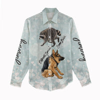 Jimothy The Raccoon And Dogs Women Casual Shirt Different Species Same Build Inspirational Heart