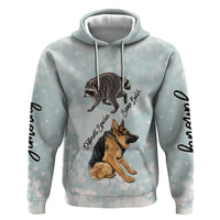 Jimothy The Raccoon And Dogs Zip Hoodie Different Species Same Build Inspirational Heart