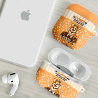 Corgi Powered By Treats And Short Legs AirPods Case Royal Crown Low Rider Funny Dog Quote Paw