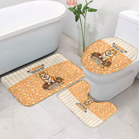 Corgi Powered By Treats And Short Legs Bathroom Set Royal Crown Low Rider Funny Dog Quote Paw