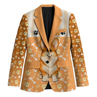 Corgi Powered By Treats And Short Legs Blazer Royal Crown Low Rider Funny Dog Quote Paw