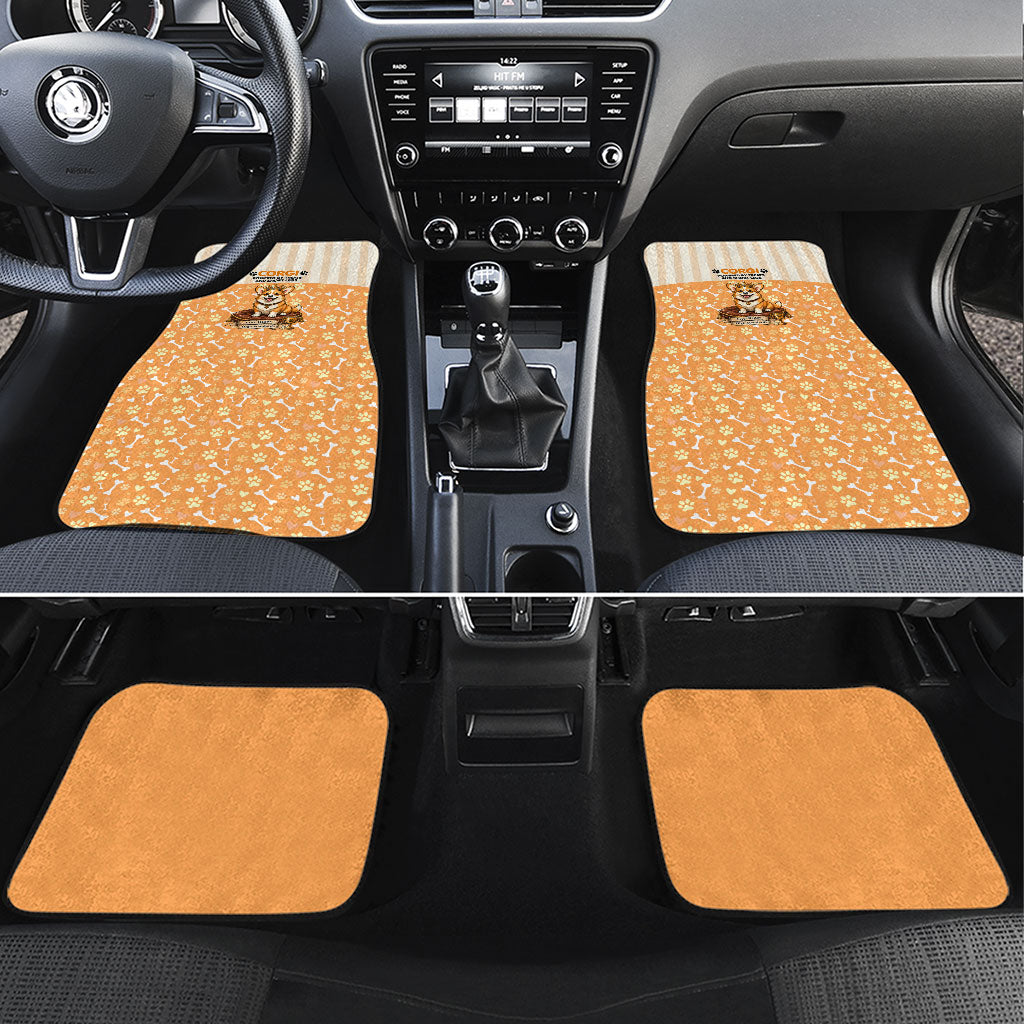 Corgi Powered By Treats And Short Legs Car Mats Royal Crown Low Rider Funny Dog Quote Paw