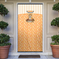 Corgi Powered By Treats And Short Legs Door Cover Royal Crown Low Rider Funny Dog Quote Paw