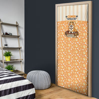 Corgi Powered By Treats And Short Legs Door Cover Royal Crown Low Rider Funny Dog Quote Paw