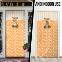Corgi Powered By Treats And Short Legs Door Cover Royal Crown Low Rider Funny Dog Quote Paw
