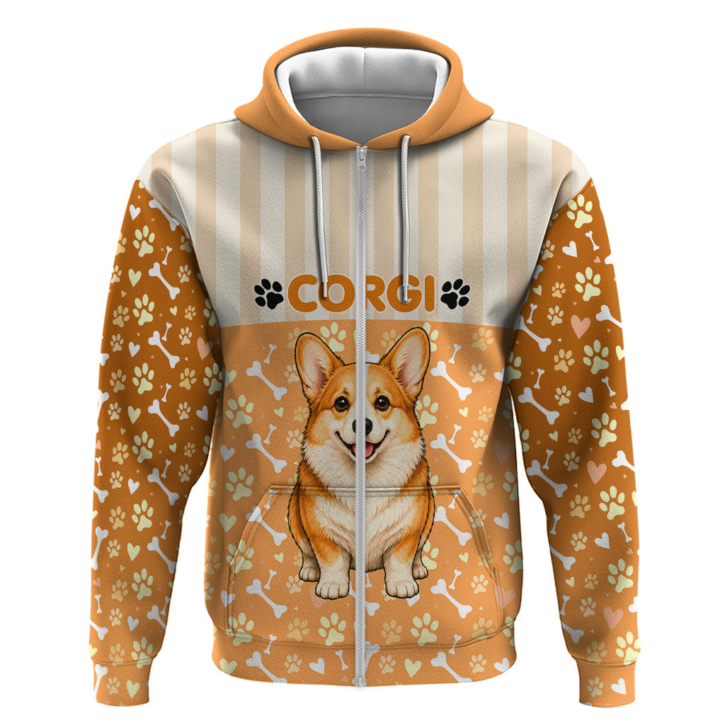 Corgi Powered By Treats And Short Legs Hoodie Royal Crown Low Rider Funny Dog Quote Paw