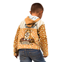 Corgi Powered By Treats And Short Legs Kid Hoodie Royal Crown Low Rider Funny Dog Quote Paw