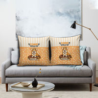 Corgi Powered By Treats And Short Legs Pillow Cover Royal Crown Low Rider Funny Dog Quote Paw