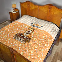 Corgi Powered By Treats And Short Legs Quilt Royal Crown Low Rider Funny Dog Quote Paw