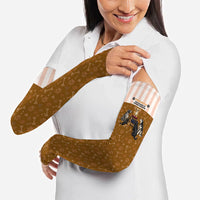 Chihuahua Five Pounds Of Strong Opinions Arm Sleeves Funny Dog Quote Paw Print Pattern