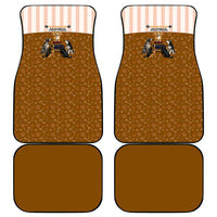 Chihuahua Five Pounds Of Strong Opinions Car Mats Funny Dog Quote Paw Print Pattern