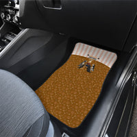 Chihuahua Five Pounds Of Strong Opinions Car Mats Funny Dog Quote Paw Print Pattern