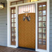 Chihuahua Five Pounds Of Strong Opinions Door Cover Funny Dog Quote Paw Print Pattern