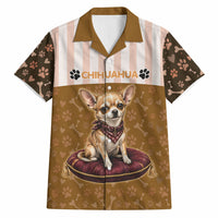 Chihuahua Five Pounds Of Strong Opinions Hawaiian Shirt Funny Dog Quote Paw Print Pattern