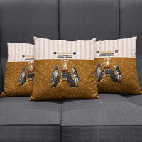 Chihuahua Five Pounds Of Strong Opinions Pillow Cover Funny Dog Quote Paw Print Pattern