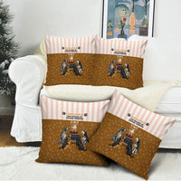 Chihuahua Five Pounds Of Strong Opinions Pillow Cover Funny Dog Quote Paw Print Pattern